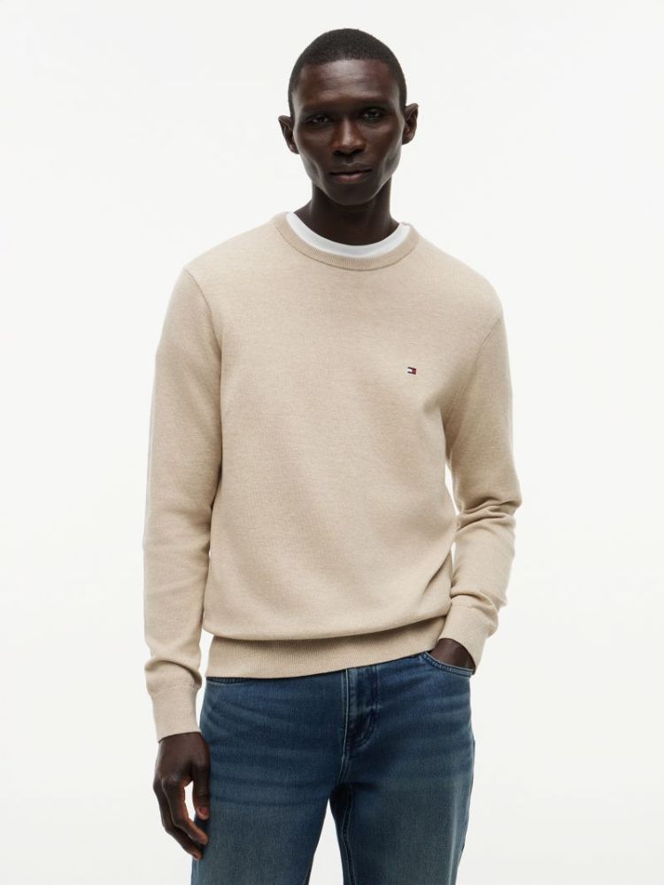 Pull TOMMY HILFIGER ADK BATIQUE KHA