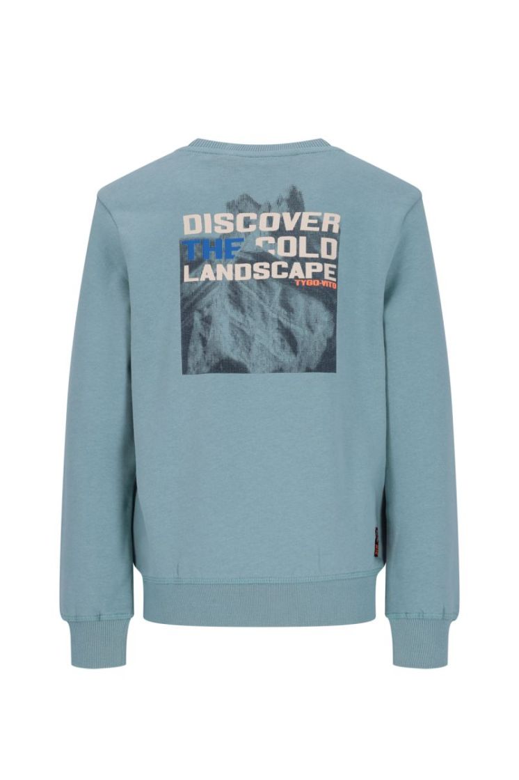 Sweater TYGO & VITO STONE BLUE