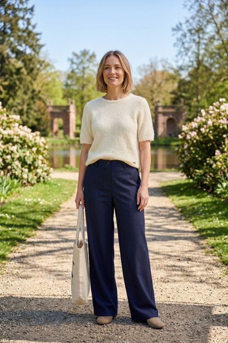Broek VILA JOY BL DARK BLUE