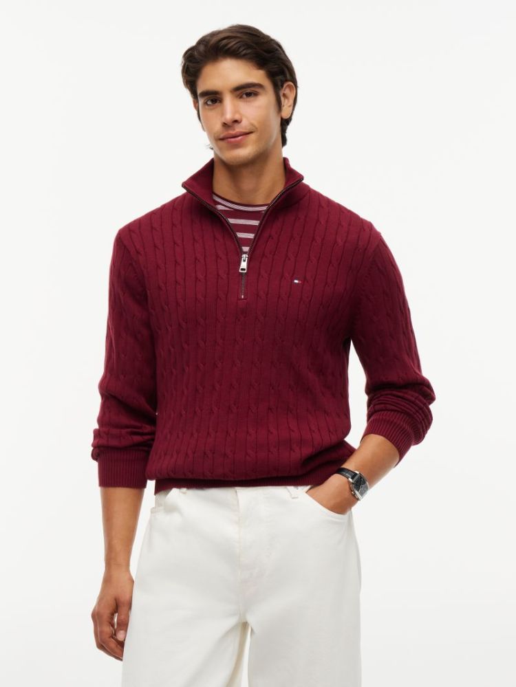 Pull TOMMY HILFIGER VLP BURGUNDY