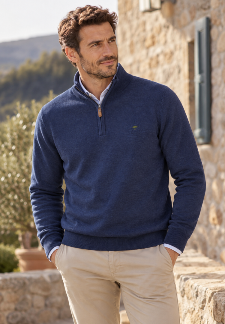 Pull FYNCH-HATTON 661 ink blue